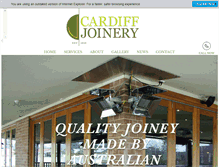 Tablet Screenshot of cardiffjoinery.com.au